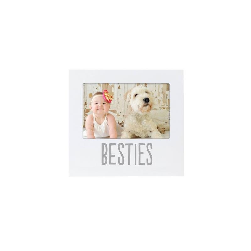 Pearhead - Baby and Friend Besties Frame, White 4x6 Image 1