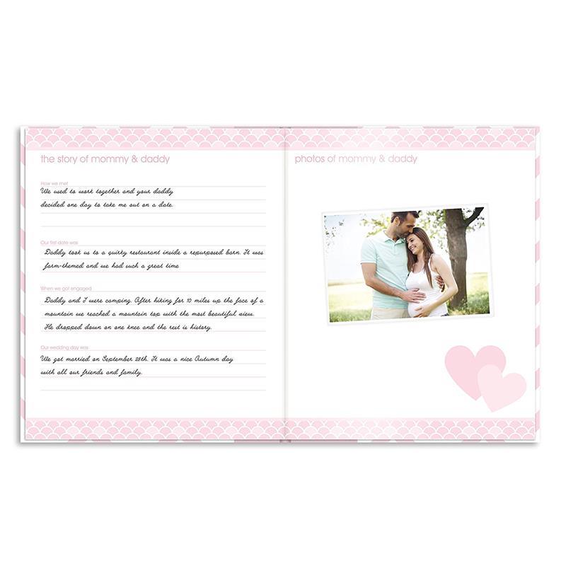 Pearhead Baby First 5 Years Memory Book with Safe Ink Pad - Pink Image 13