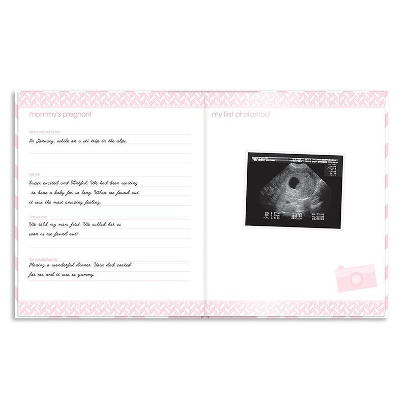 Pearhead Baby First 5 Years Memory Book with Safe Ink Pad - Pink Image 5