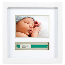 Pearhead Baby Hosipital ID Bracelet and Photo Keepsake Frame, White Image 1