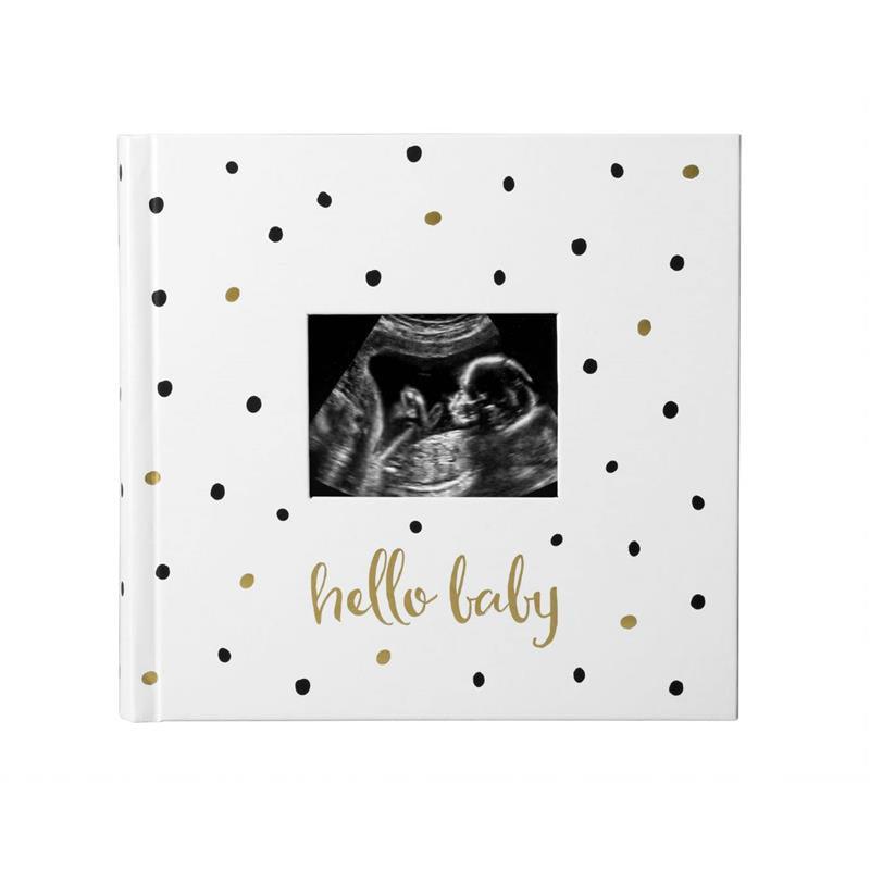Pearhead - Baby Photo Album With Guided Journal Pages, White Polka Dots Image 1