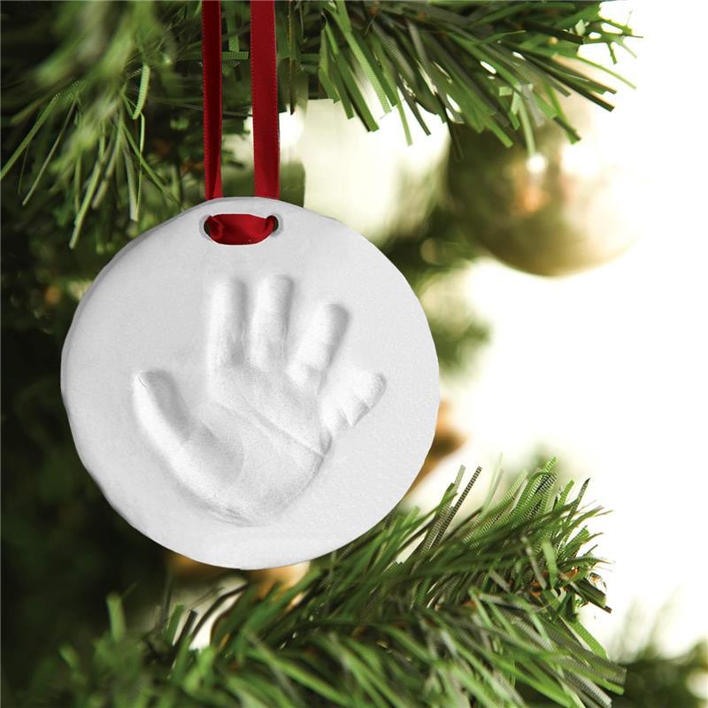 Pearhead - Pearhead Babyprints Christmas Ornament, Easy No-Bake DIY Clay Impression Image 6