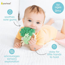 Pearhead Broccoli Crinkle Baby Teether Image 2