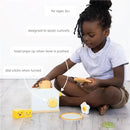 Pearhead - Brunch Time Montessori Toy Toaster Oven Set, 9 Piece Wooden Play Toy Set  Image 7