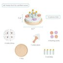 Pearhead - Celebration Montessori Birthday Cake Toy Set, 14 Piece Wooden Play Toy Set  Image 6