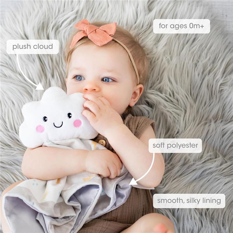 Pearhead - Cloud Security Blanket, Soft Baby Lovey for Babies, White Cloud Lovey  Image 11