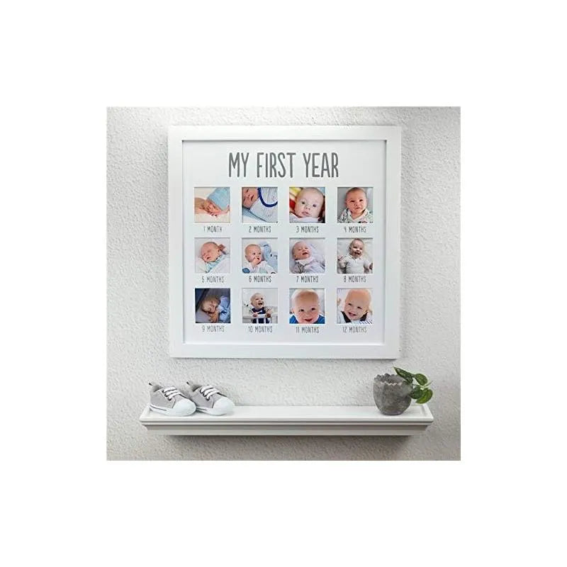 Pearhead - First Year Baby Photo Frame, White Image 3