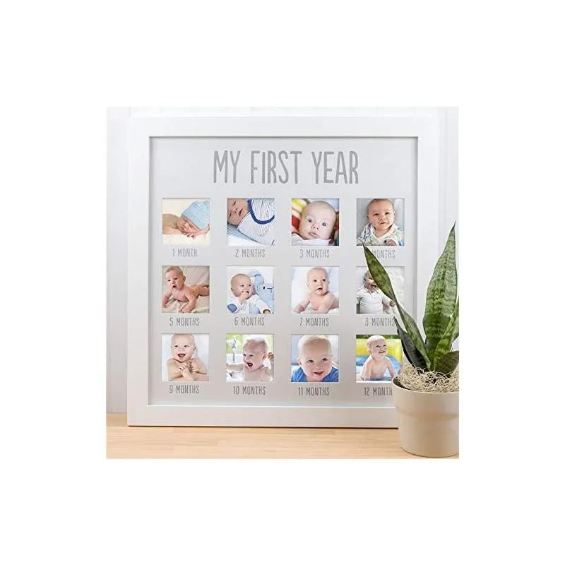 Pearhead - First Year Baby Photo Frame, White Image 5
