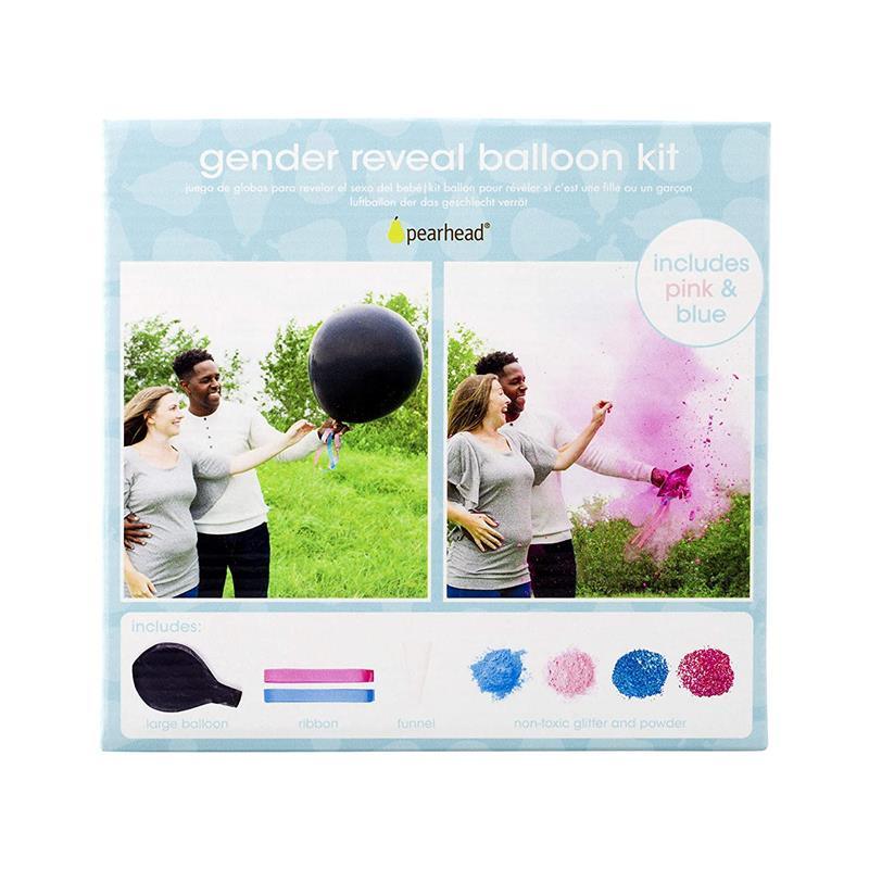 Pearhead Gender Reveal Balloon Kit, Gender Reveal Party Supplies, Baby Gender Decorations Image 1