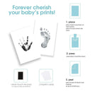 Pearhead - Gingham Baby Memory Book And Clean-Touch Ink Pad, Gray Image 2