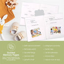 Pearhead - Gingham Baby Memory Book And Clean-Touch Ink Pad, Gray Image 5