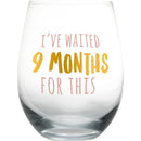 Pearhead I've Waited 9 Months for This Motherhood Wine Glass Image 1