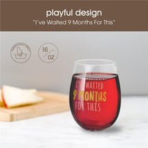 Pearhead I've Waited 9 Months for This Motherhood Wine Glass Image 2