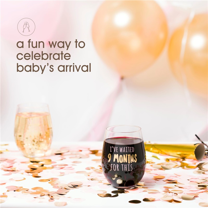 Pearhead I've Waited 9 Months for This Motherhood Wine Glass Image 4