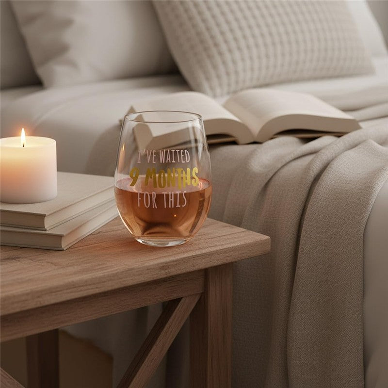Pearhead I've Waited 9 Months for This Motherhood Wine Glass Image 5