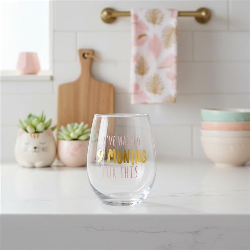 Pearhead I've Waited 9 Months for This Motherhood Wine Glass Image 8