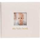 Pearhead Ivory Linen Baby Memory Book Image 1