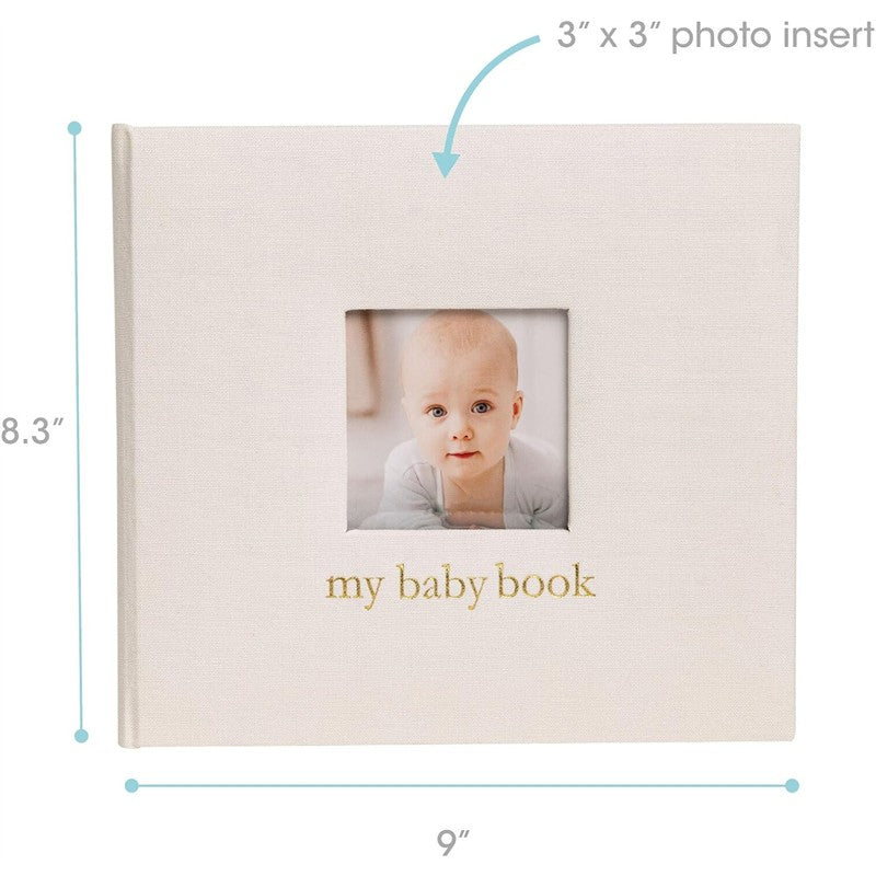 Pearhead Ivory Linen Baby Memory Book Image 4