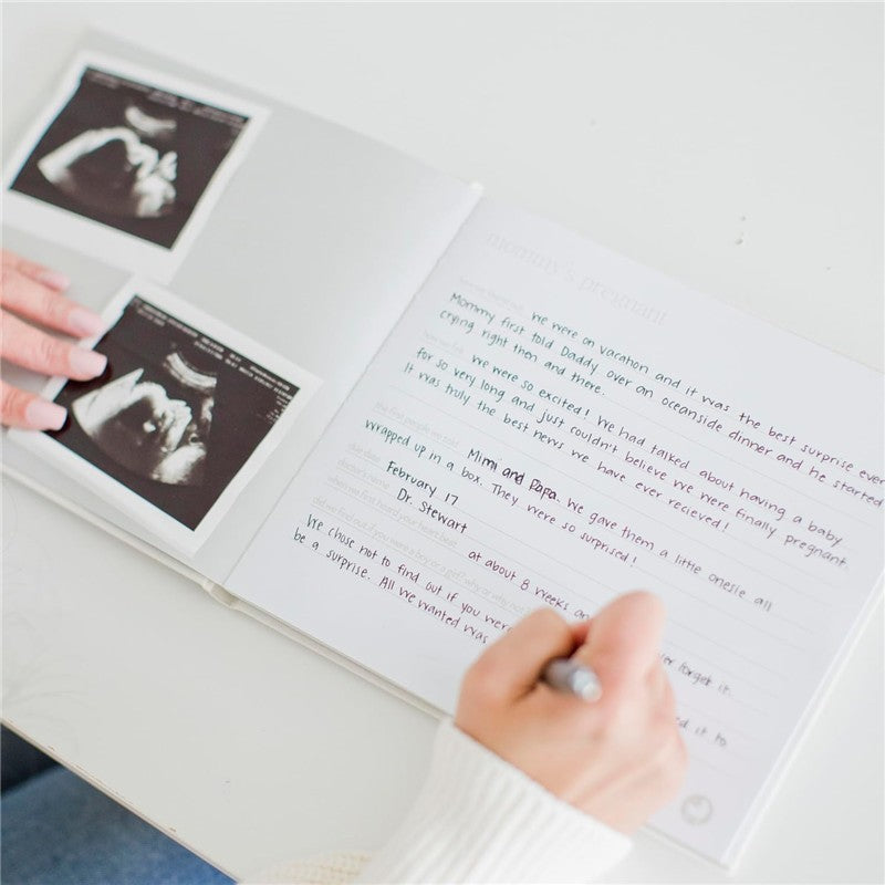 Pearhead Ivory Linen Baby Memory Book Image 5