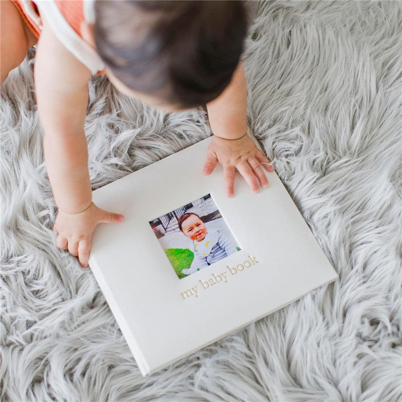 Pearhead Ivory Linen Baby Memory Book Image 9