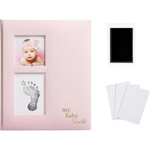 Pearhead - Linen Baby Memory Book and Clean-Touch Ink Pad Image 1