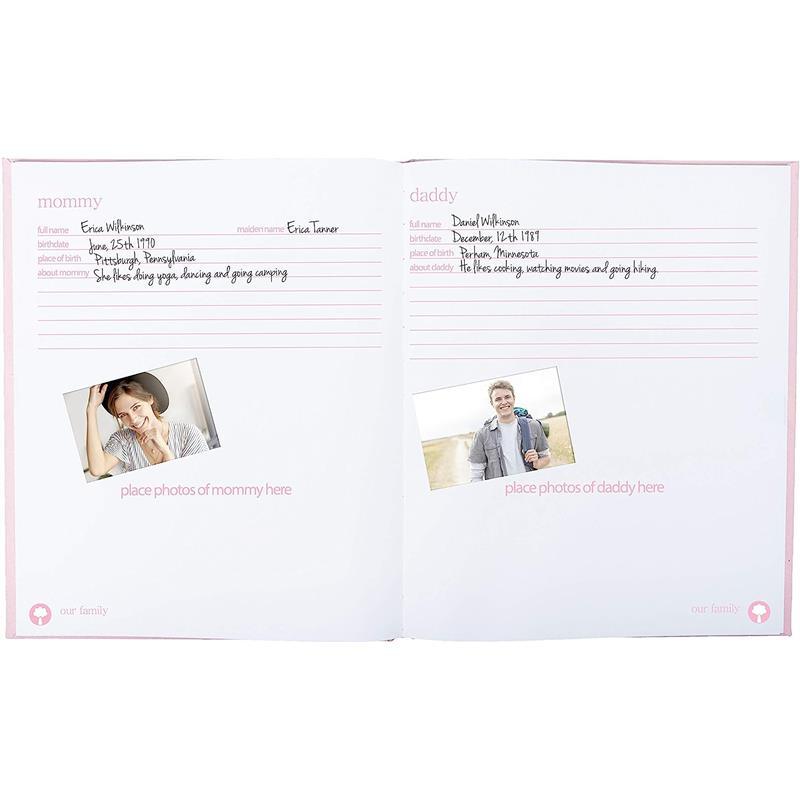 Pearhead - Linen Baby Memory Book and Clean-Touch Ink Pad Image 2