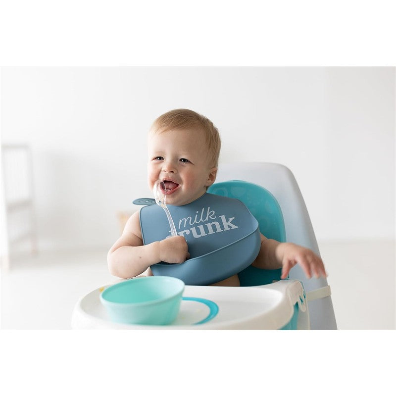 Pearhead Milk Drunk Silicone Baby Bib Set of 2 Image 4