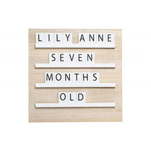 Pearhead - Natural Wood And Black Felt Classic Letter Board Set Image 1
