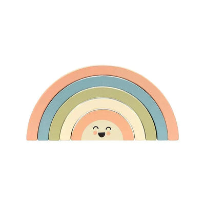 Pearhead - Pearhead Wooden Rainbow Stacking Toy, Baby and Toddler Montessori Toy Ages 1+ Years Image 1