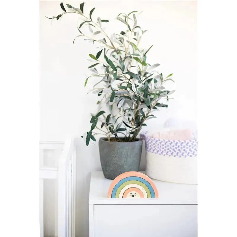 Pearhead - Pearhead Wooden Rainbow Stacking Toy, Baby and Toddler Montessori Toy Ages 1+ Years Image 8