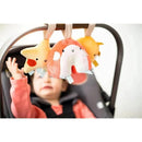 Pearhead - Rainbow Sun and Stars Stroller Toys, Plush Corduroy Baby Travel Car Seat Toy, Set of 3  Image 3