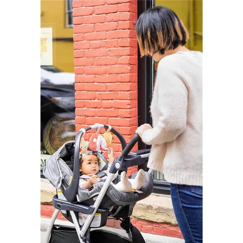 Pearhead - Rainbow Sun and Stars Stroller Toys, Plush Corduroy Baby Travel Car Seat Toy, Set of 3  Image 6