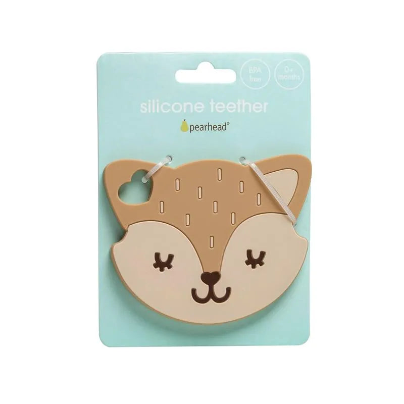 Pearhead - Silicone Teether Bpa Free, Fox Image 2
