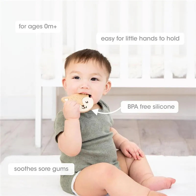 Pearhead - Silicone Teether Bpa Free, Fox Image 6