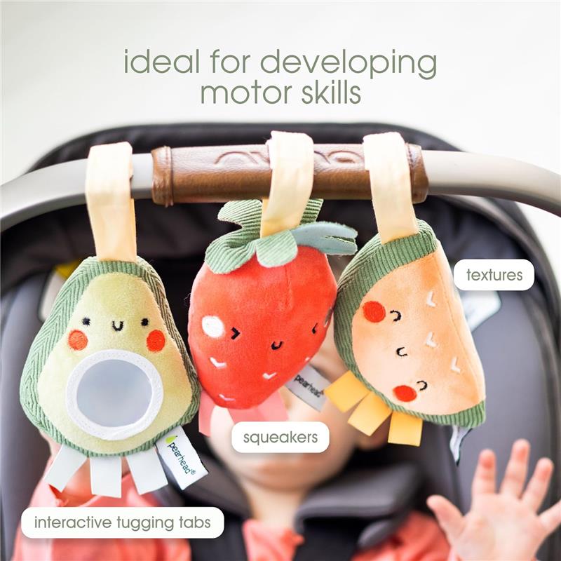 Pearhead - Stroller Toy Set Of 3, Fruit Image 3