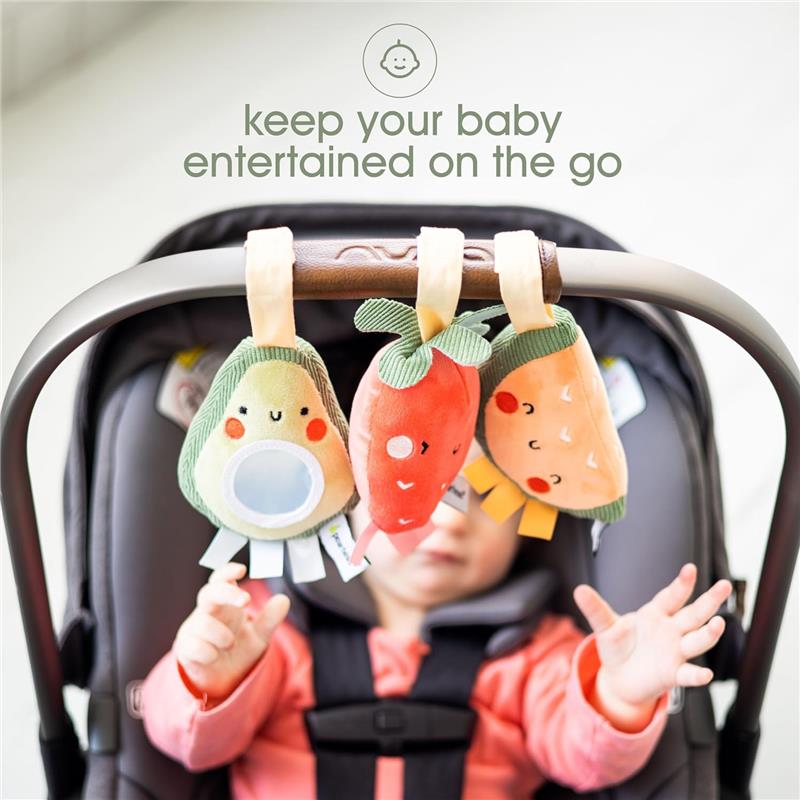 Pearhead - Stroller Toy Set Of 3, Fruit Image 4