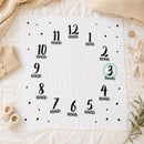 Pearhead Watch Me Grow Milestone Blanket - Black & White Image 5