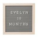 Pearhead - Wooden Letterboard Set, Gray Image 1
