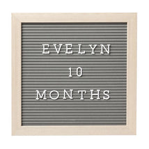 Pearhead - Wooden Letterboard Set, Gray Image 1