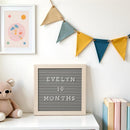 Pearhead - Wooden Letterboard Set, Gray Image 3