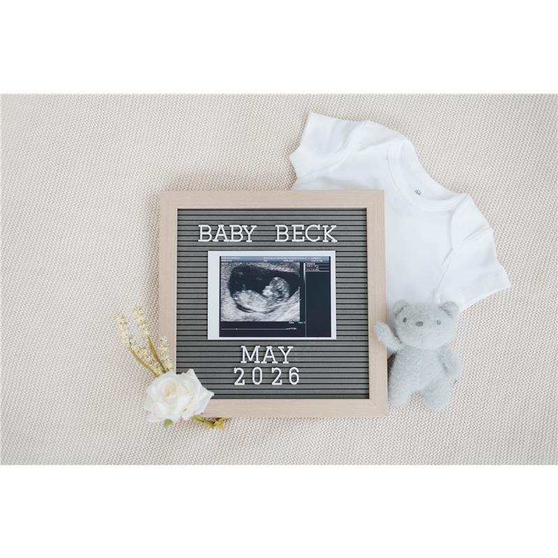 Pearhead - Wooden Letterboard Set, Gray Image 4