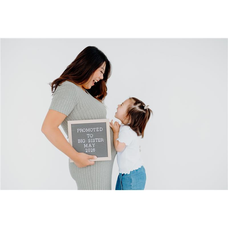 Pearhead - Wooden Letterboard Set, Gray Image 5