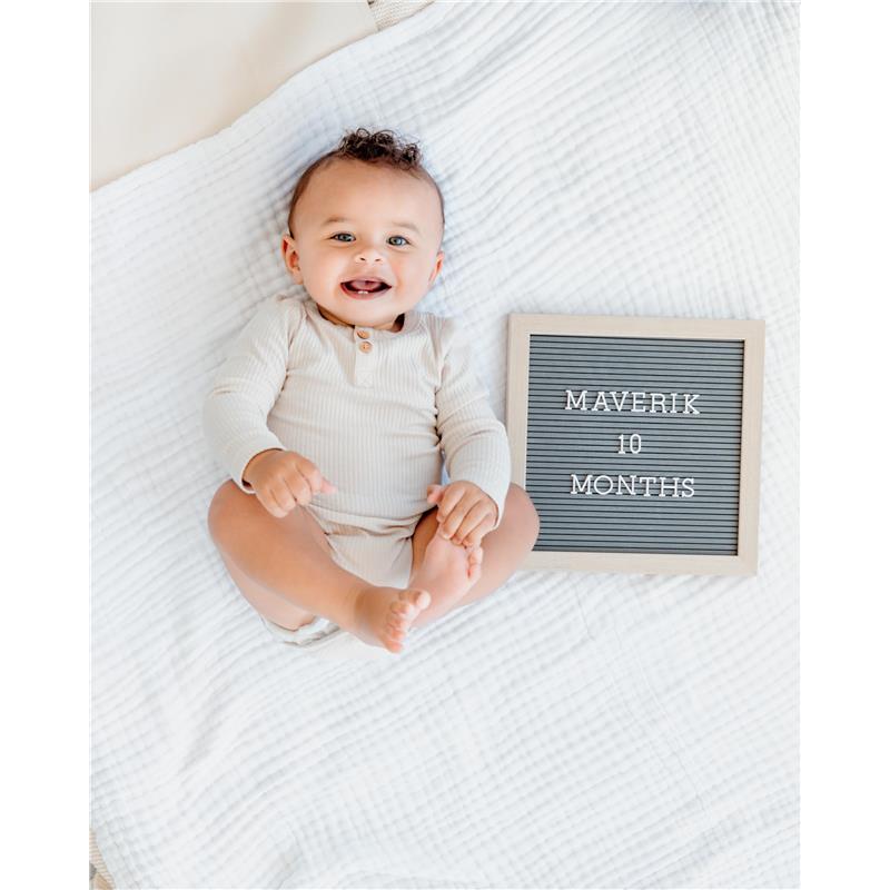 Pearhead - Wooden Letterboard Set, Gray Image 6