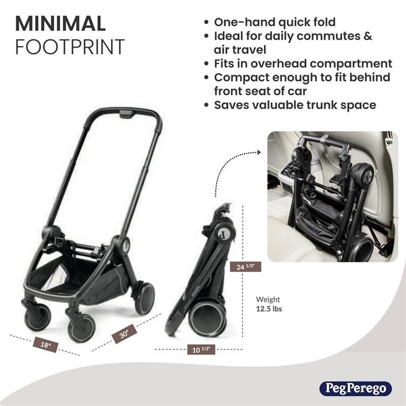 perego car seat stroller PEG Perego City Loop Chassis + Urban Mobility Infant Car Seat Combo