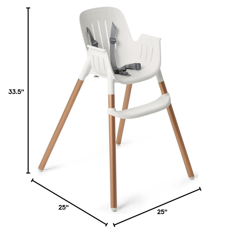 Peg-Perego Poke High Chair, Polar (White & Gold)  Image 5