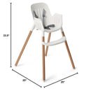 Peg-Perego Poke High Chair, Polar (White & Gold)  Image 5
