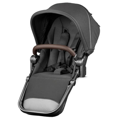 Accessory Peg Perego Companion Seat for Ypsi strollers, featuring a sleek design in True Black, suitable for infants.