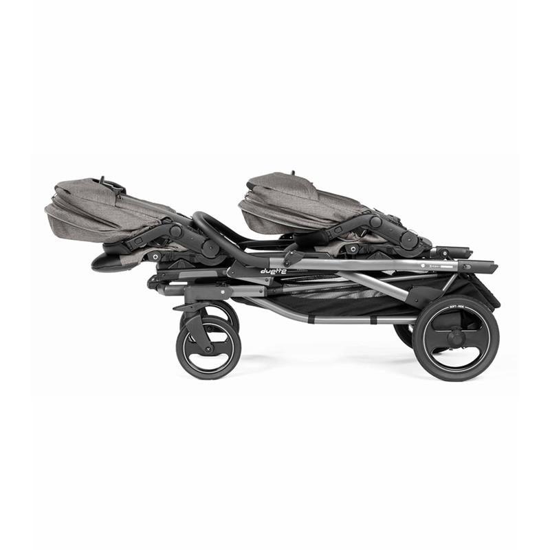 Peg Perego - Duette Piroet Double Stroller With Seats & Chassis Included, City Grey Image 5