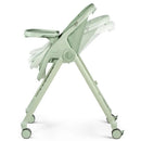 Peg Living High Chair in Sage, featuring a sleek design with a removable tray and adjustable seat for growing children.