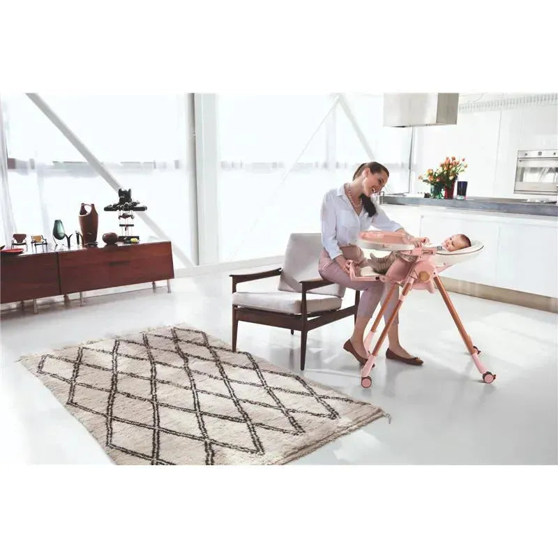 Peg-Perego Prima Pappa Zero High Chair, Mon Amour (Rose Gold)